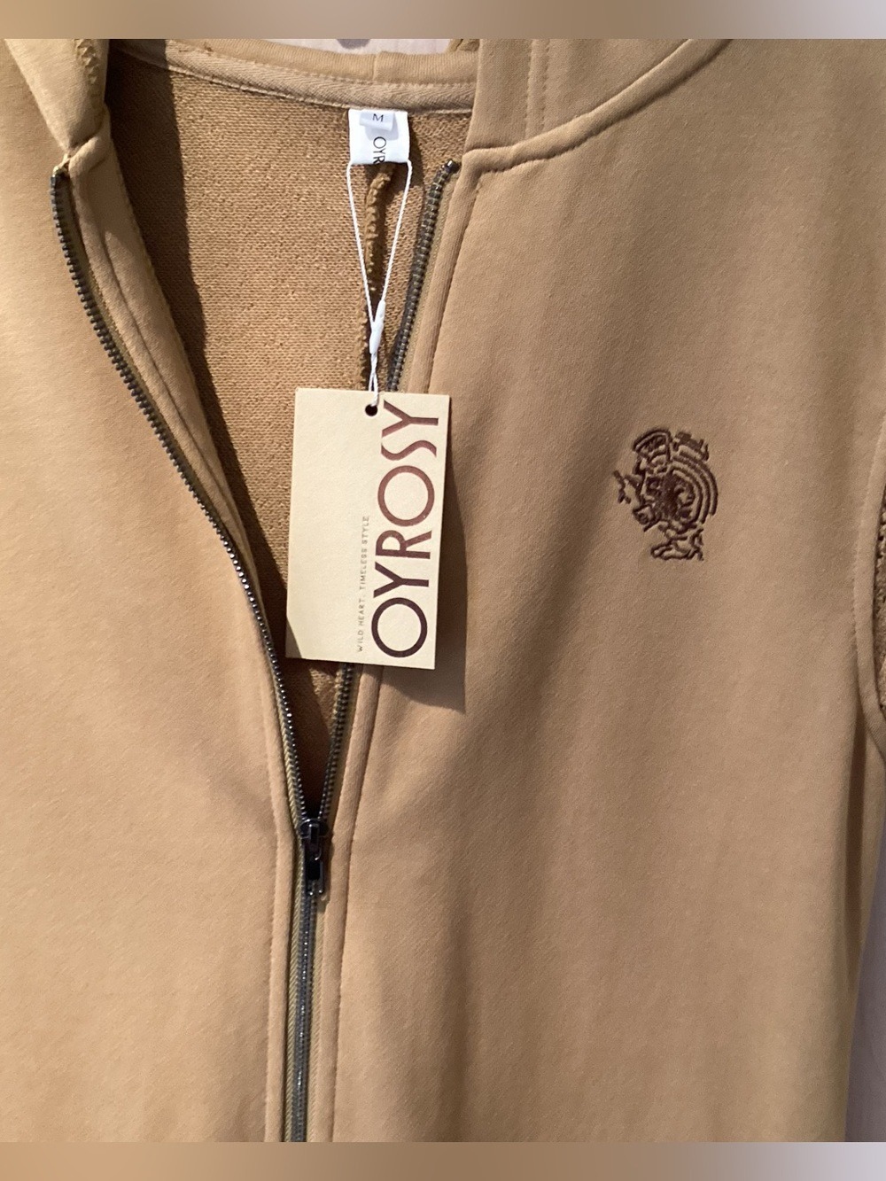 Oyrosy Retro Sporty Hooded Full Zip Jumpsuit New With Tags - Picture 4 of 4